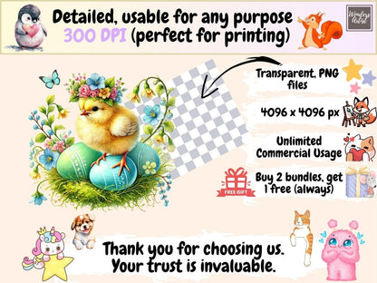 Cottage Easter (P1) Clipart bunny cottage png cottage easter png cottagecore clipart - WondersArtist