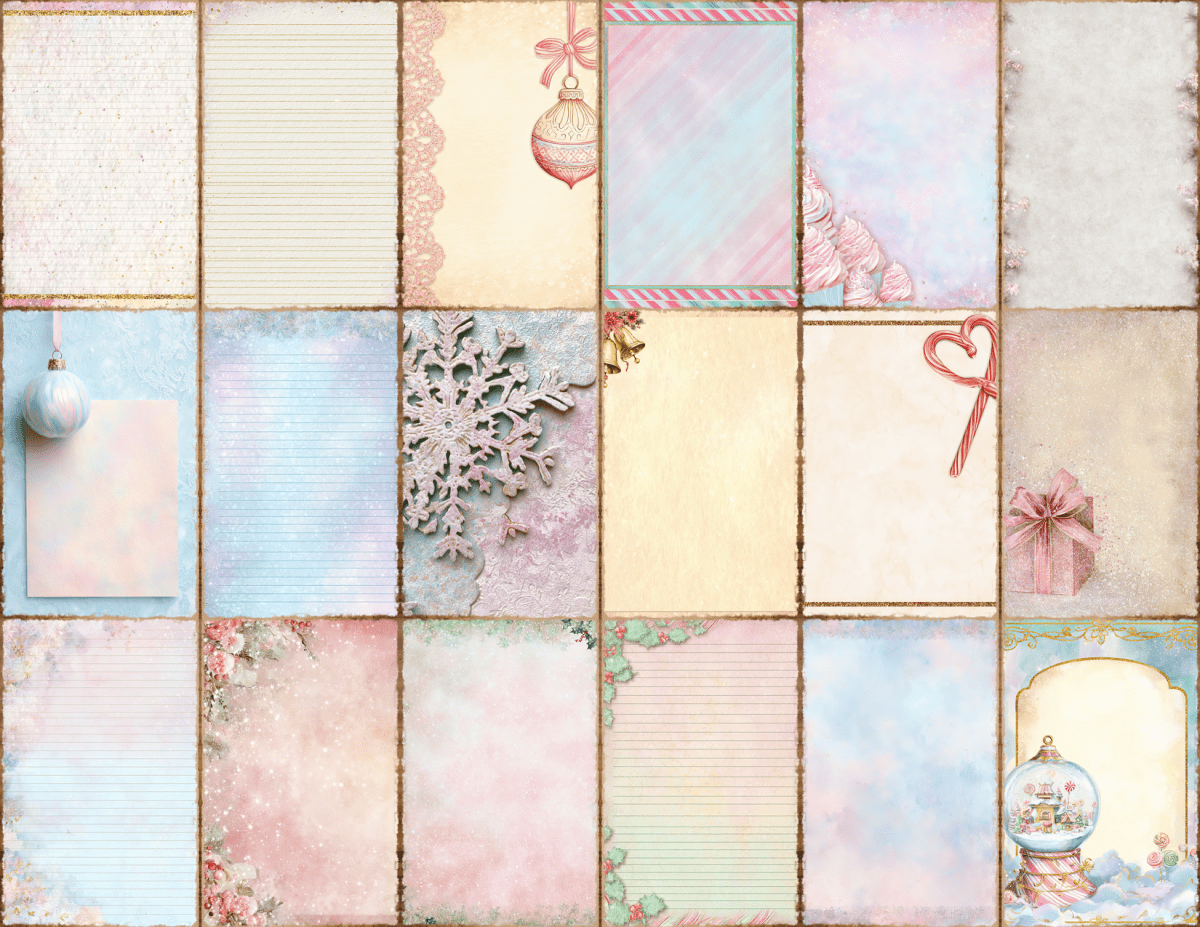 Cotton Candy Christmas Journal Pages All Bundles Journal Pages new bundles all - WondersArtist
