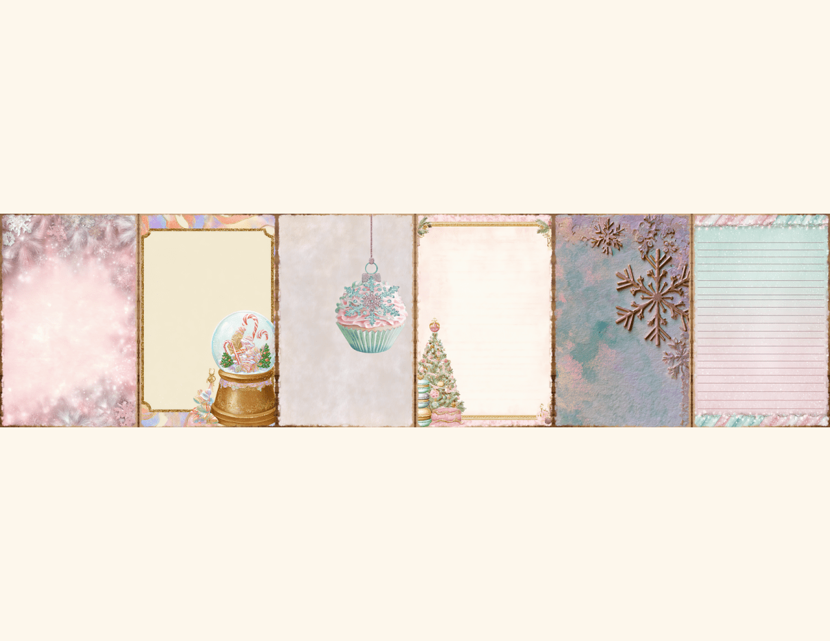 Cotton Candy Christmas Journal Pages All Bundles Journal Pages new bundles all - WondersArtist