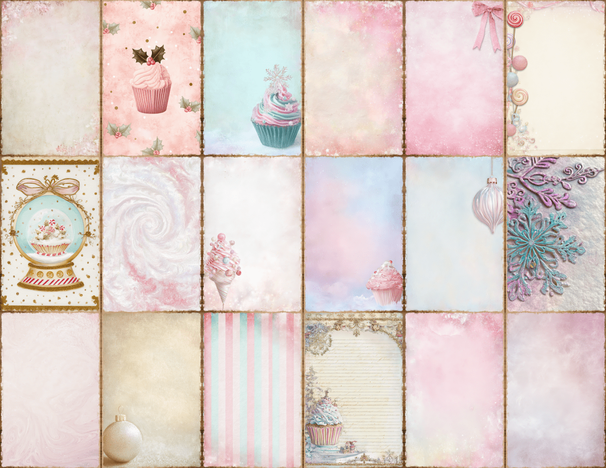 Cotton Candy Christmas Journal Pages All Bundles Journal Pages new bundles all - WondersArtist