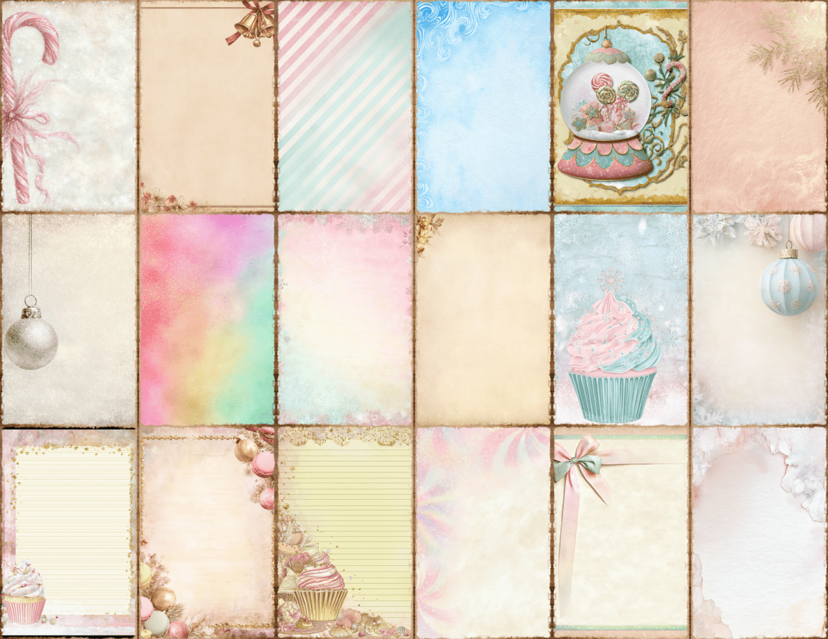 Cotton Candy Christmas Journal Pages All Bundles Journal Pages new bundles all - WondersArtist