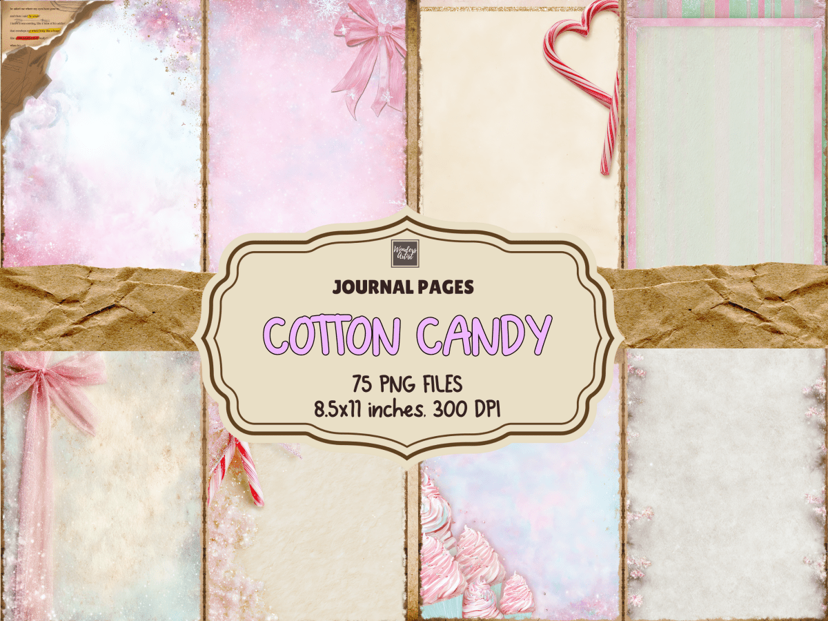 Cotton Candy Christmas Journal Pages All Bundles Journal Pages new bundles all - WondersArtist