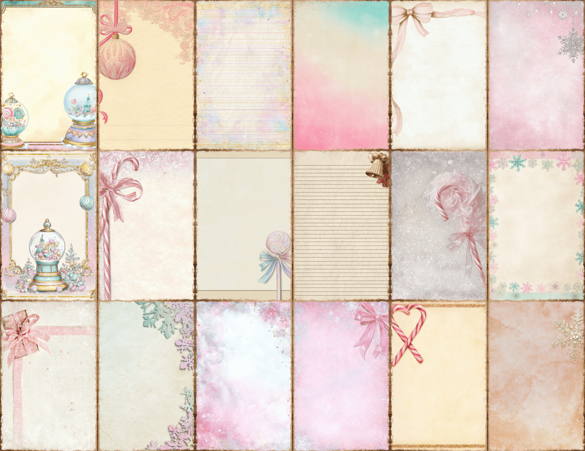Cotton Candy Christmas Journal Pages All Bundles Journal Pages new bundles all - WondersArtist