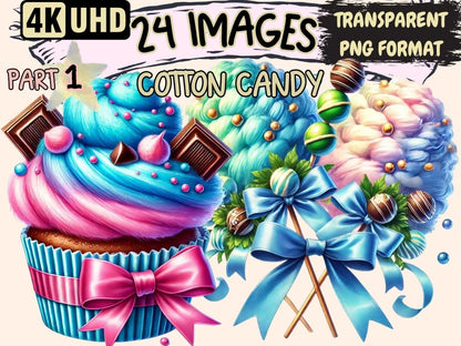 Cotton Candy Clipart candy design - Wonders Artist