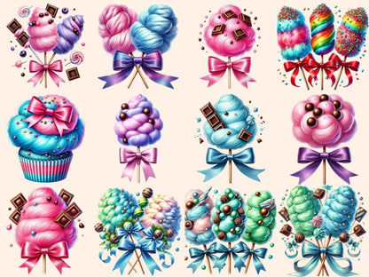 Cotton Candy Clipart candy design - Wonders Artist