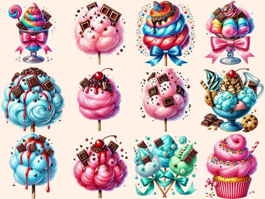 คลิปอาร์ต ขนมสายไหม (P2)