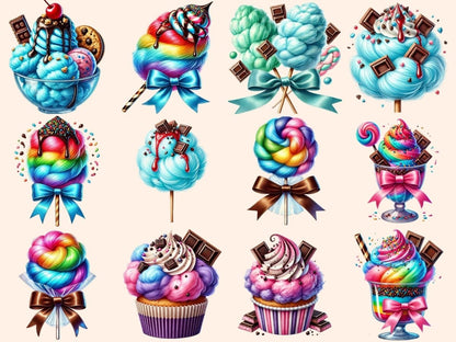 Cotton Candy (P2) Clipart candy design - Wonders Artist