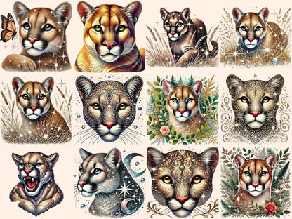 Cougars Clipart animal icons - Wonders Artist