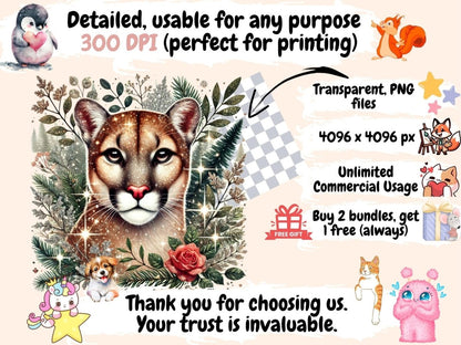 Cougars Clipart animal icons - Wonders Artist
