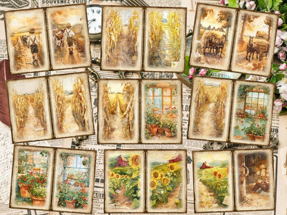 Countryside Farm Journal Pages (P2) Barnyard Stationery - Wonders Artist