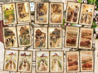 Countryside Farm Journal Pages (P2) Barnyard Stationery - Wonders Artist