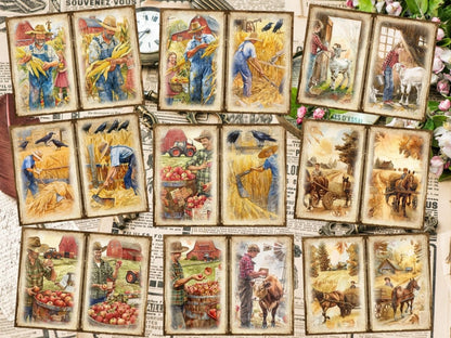 Countryside Farm Journal Pages (P3) Barnyard Stationery - Wonders Artist