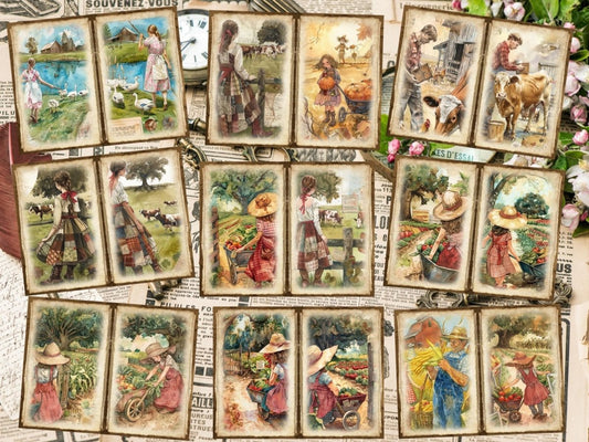 Countryside Farm Journal Pages (P3) Barnyard Stationery - Wonders Artist