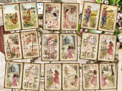 Countryside Farm Journal Pages (P4) Barnyard Stationery - Wonders Artist