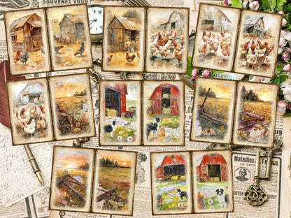 Countryside Farm Journal Pages (P6) Barnyard Stationery - Wonders Artist