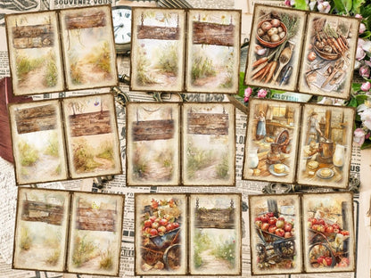 Countryside Farm Journal Pages (P9) Barnyard Stationery - Wonders Artist