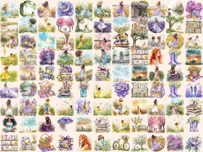 Countryside Spring Watercolor Clipart Country Spring Art - Wonders Artist