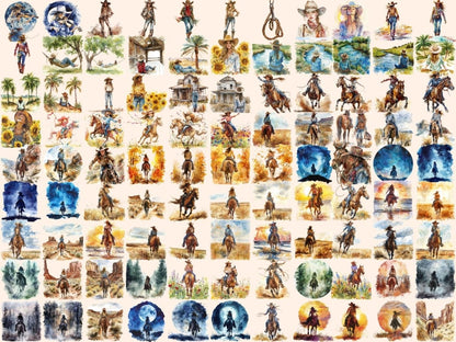 Cowgirls Watercolor Clipart cowgirl clipart - Wonders Artist