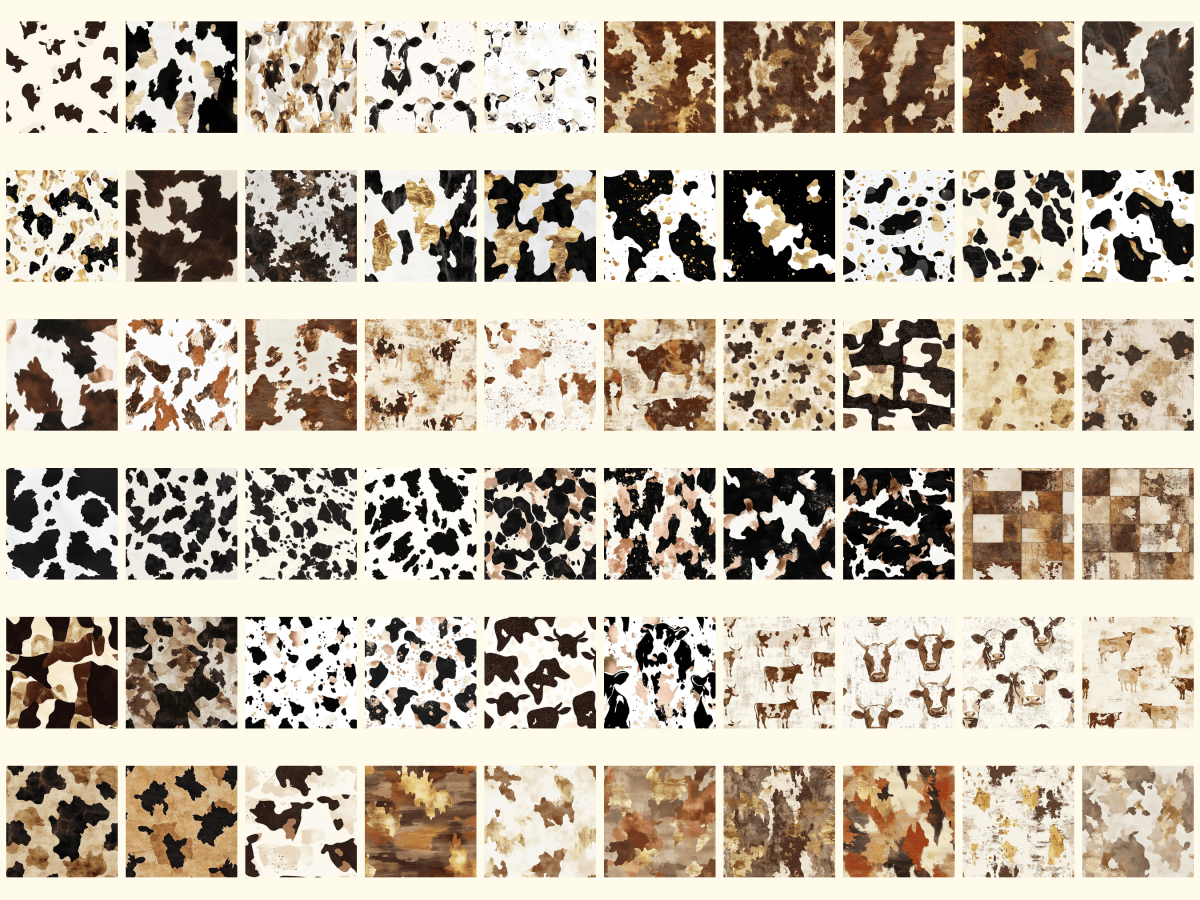 Cowhide Luxe Digital Paper All Bundles Backgrounds Digital Paper - WondersArtist