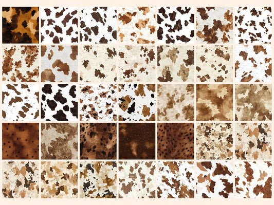 Cowhide Seamless Digital Paper