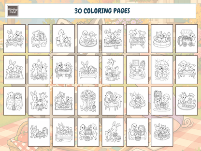 Cozy Animal Besties Coloring Book — all 30 coloring pages
