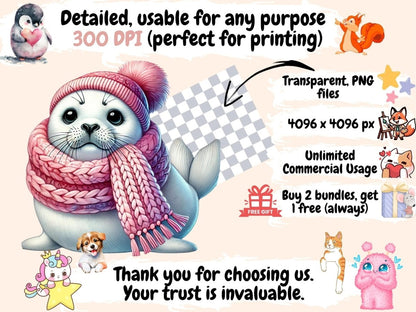 Cozy Arctic Animals Clipart arctic animals png - Wonders Artist