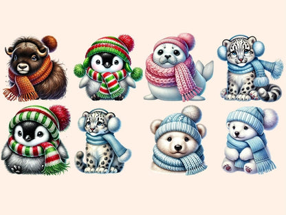 Cozy Arctic Animals Clipart arctic animals png - Wonders Artist