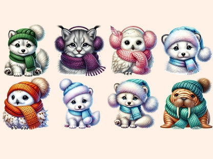 Cozy Arctic Animals (P2) Clipart arctic animals png - Wonders Artist