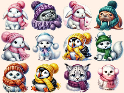 Cozy Arctic Animals (P2) Clipart arctic animals png - Wonders Artist