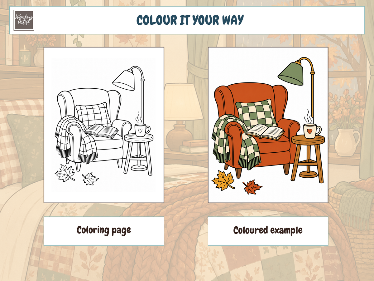 Cozy Autumn Days Coloring Book — preview 3