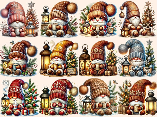 Pohodoví vánoční skřítci (P3) Clipart