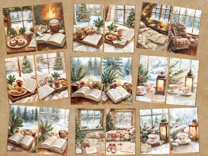 Cozy Christmas Journal Pages (P1) Christmas Ephemera - Wonders Artist