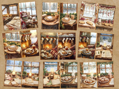 Cozy Christmas Journal Pages (P1) Christmas Ephemera - Wonders Artist