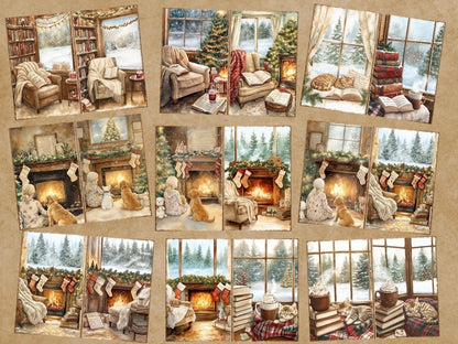 Cozy Christmas Journal Pages (P2) Christmas Ephemera - Wonders Artist