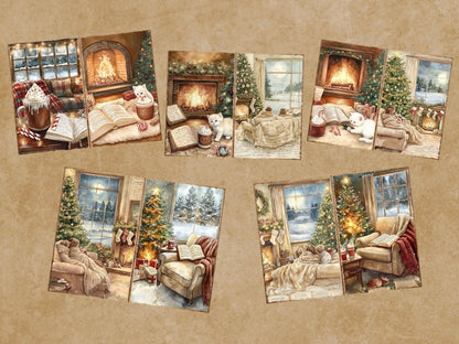 Cozy Christmas Journal Pages (P2) Christmas Ephemera - Wonders Artist