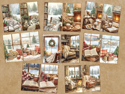 Cozy Christmas Journal Pages (P3) Christmas Ephemera - Wonders Artist