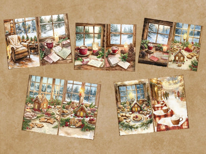 Cozy Christmas Journal Pages (P3) Christmas Ephemera - Wonders Artist