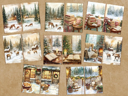 Cozy Christmas Journal Pages (P4) Christmas Ephemera - Wonders Artist