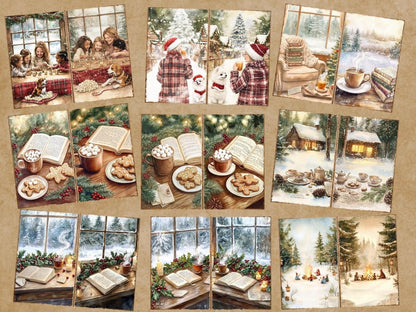 Cozy Christmas Journal Pages (P6) Christmas Ephemera - Wonders Artist