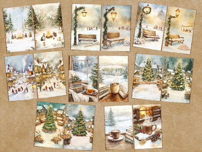 Cozy Christmas Journal Pages (P6) Christmas Ephemera - Wonders Artist