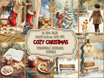 Cozy Christmas Journal Pages (P6) Christmas Ephemera - Wonders Artist
