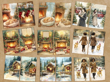 Cozy Christmas Journal Pages (P7) Christmas Ephemera - Wonders Artist