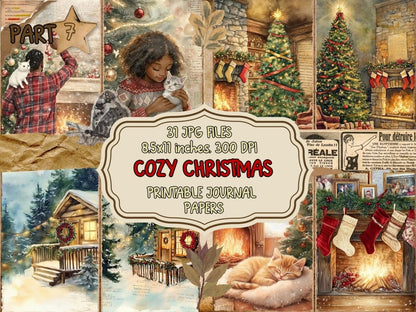 Cozy Christmas Journal Pages (P7) Christmas Ephemera - Wonders Artist