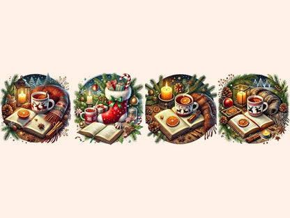 Cozy Christmas Night Clipart Christmas Clipart - Wonders Artist