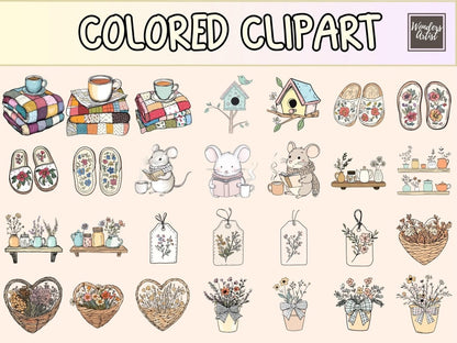 Cozy Cottage Cardmaking Clipart cardmaking clipart - Wonders Artist