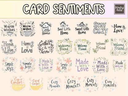 Cozy Cottage Cardmaking Clipart cardmaking clipart - Wonders Artist