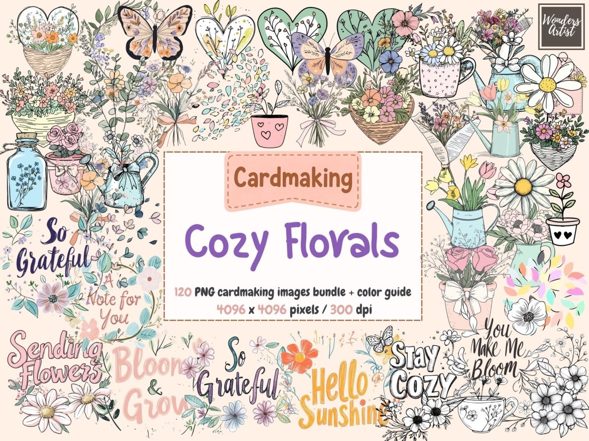 Cardmaking Clipart | PNG Graphics for Handmade Cards – WondersArtist ...