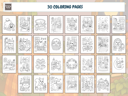 Cozy Halloween Coloring Book — preview 2
