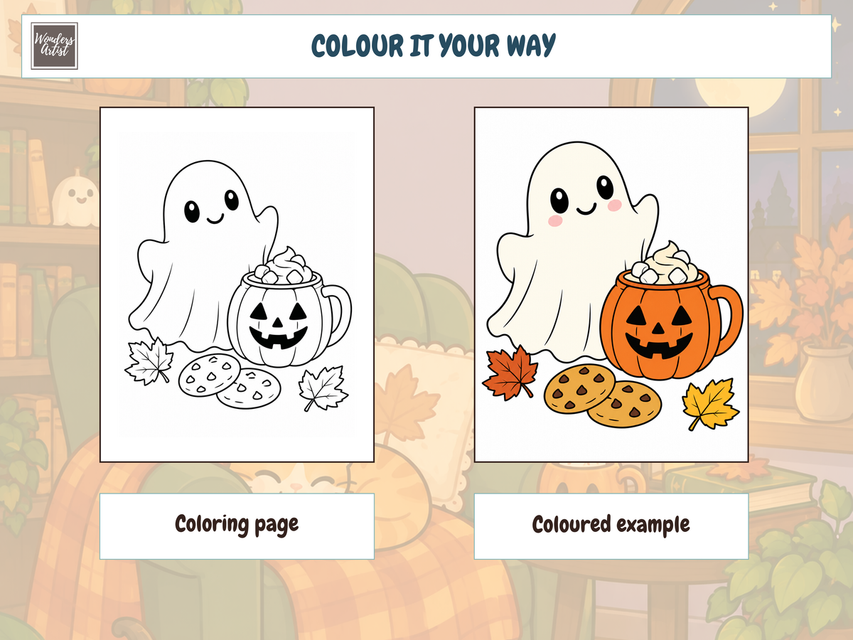 Cozy Halloween Coloring Book — preview 3