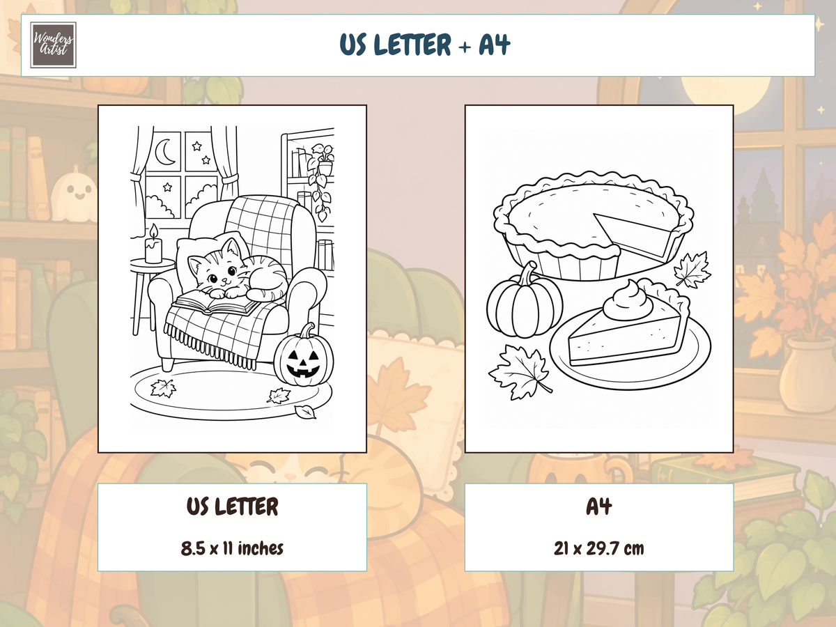Cozy Halloween Coloring Book — preview 4